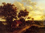 Patrick Nasmyth A Landscape With A Cottage Near Dorking painting